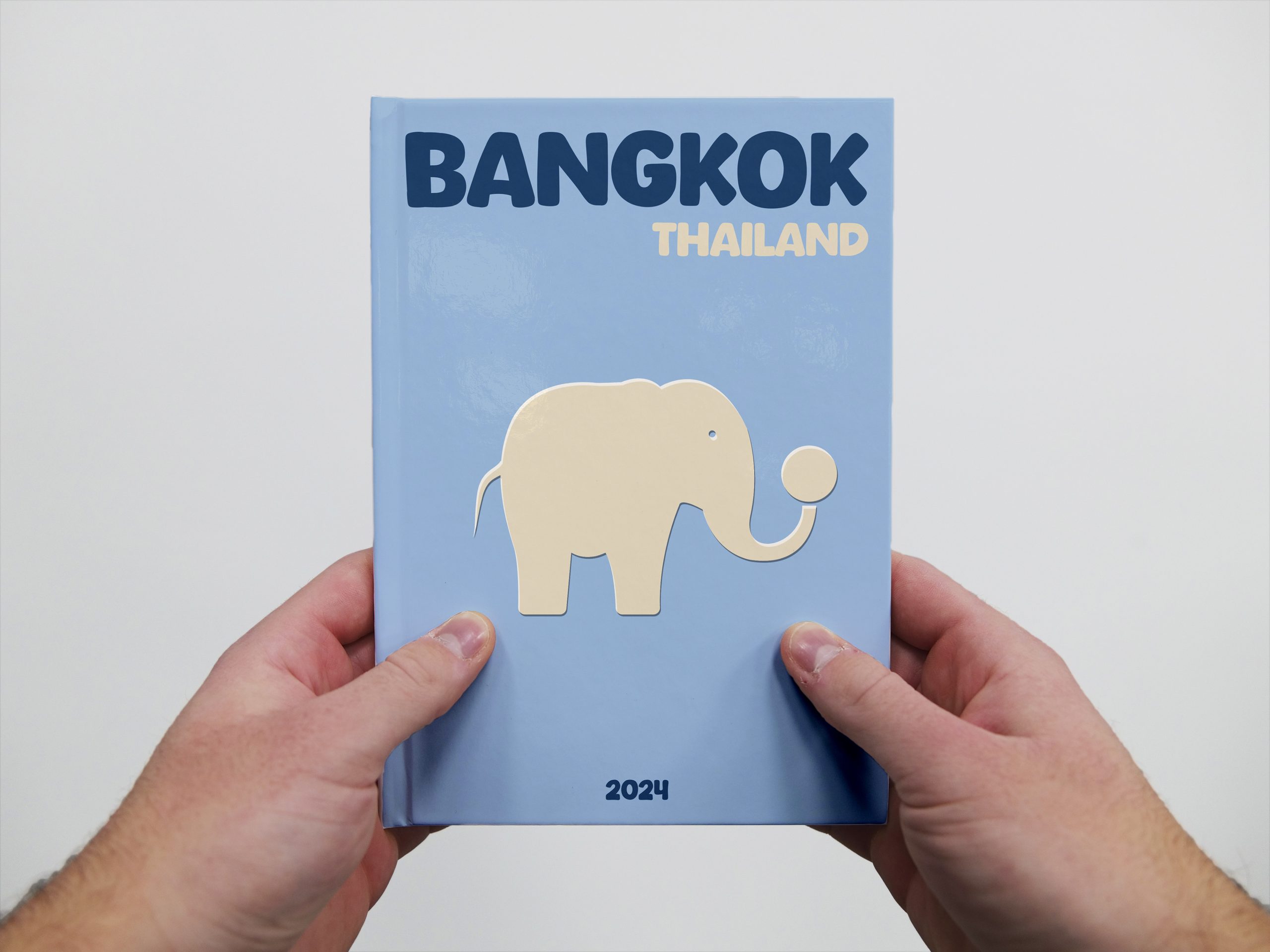 Mellemstørrelse fotobog med en elefant